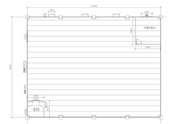 恒溫恒濕室基本平麵 圖